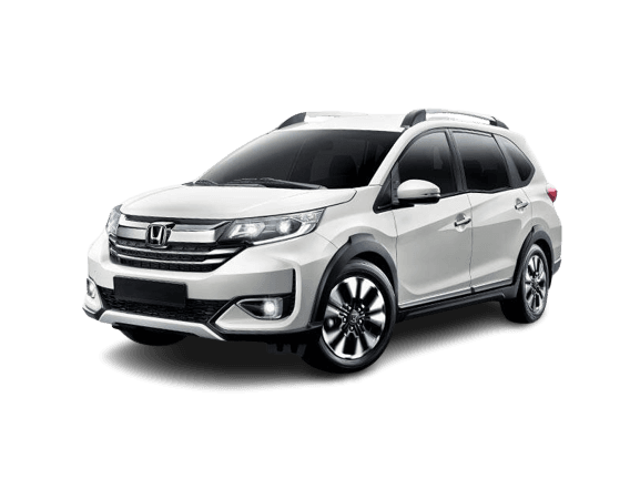 White Honda BR-V seven seater rental in Lahore
