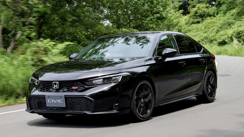Black Honda Civic RS available for rent in Lahore